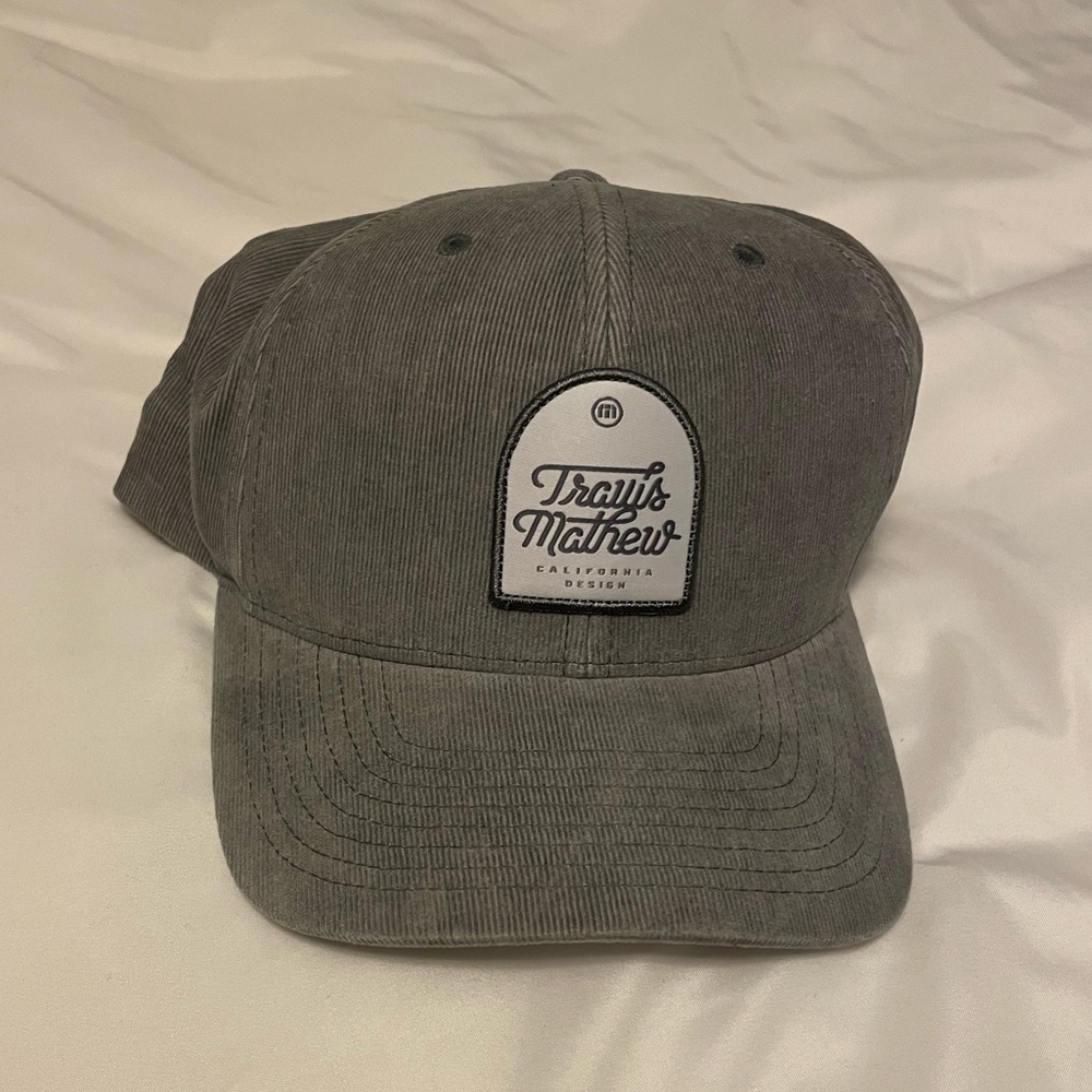 Travis Mathew Grey Corduroy Hat
